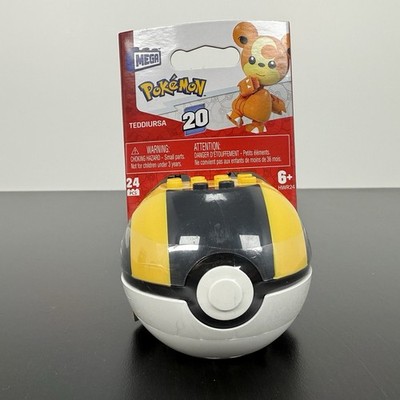 Mega Construx Pokemon Series 20 PokeBall (Teddiursa) - NEW SEALED