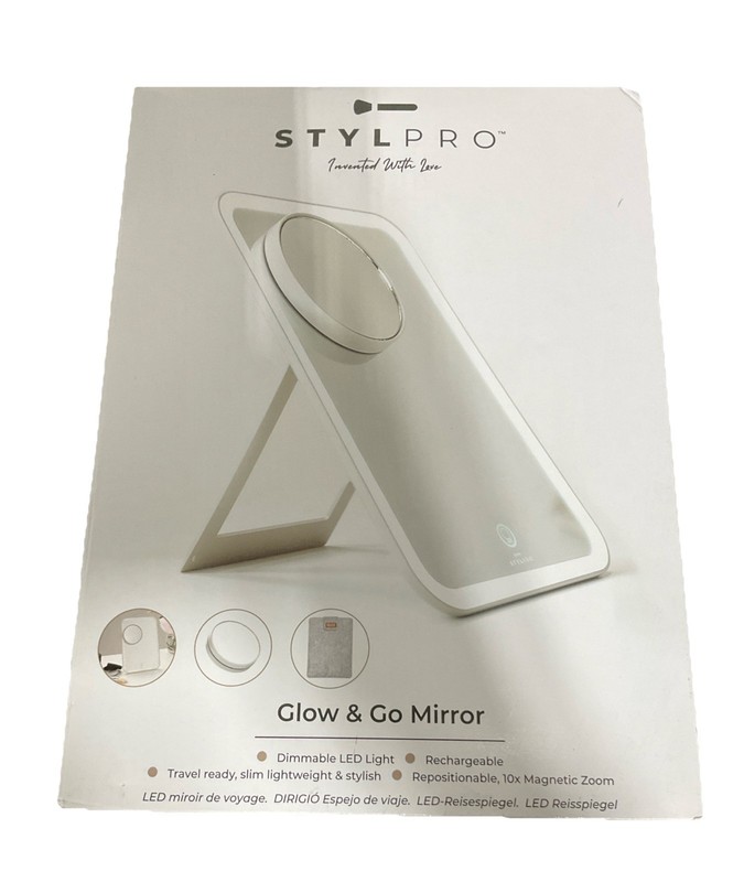 Stylpro Glow & Go Travel Mirror Dimmable LED Makeup Vanity Light
