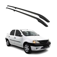 Dachreling Dachgepäckträger für Dacia Logan MCV Kombi 2006-2013 Alu Schwarz