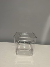 Storage Bin With Handles 6 X 6 X 5 New