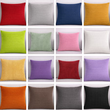 Big Large Cushion Covers Plain Corduroy Cord Jumbo 22x22" / 55x55cm Pillow Case