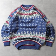 Vintage 90s Dale Of Norway Ski Knitted Wool Pullover Sweater Size L