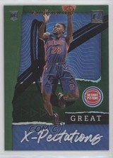 2020-21 Panini Donruss Great X-Pectations Green Flood Isaiah Stewart #16 06z2