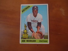 1966 Topps Joe Morgan All Star Rookie Card # 195 Houston Astros. rookie card picture