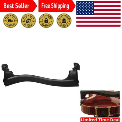 EZ-4A Black Violin Shoulder Rest - Adjustable Size, Ideal for 13'' & 14'' Violas