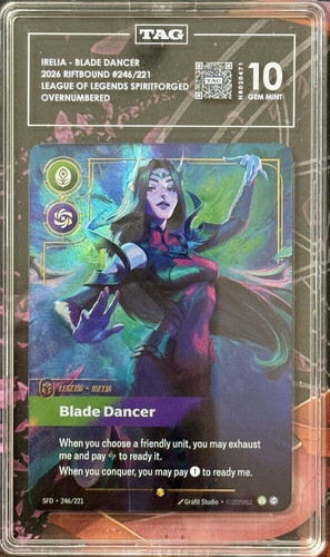 Irelia, Blade Dancer graded TAG 10 for sale on eBay