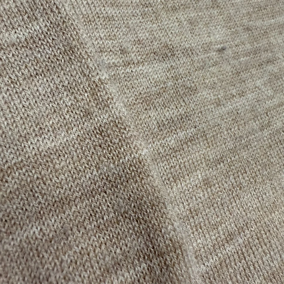 Suéter Badgley Mischka Extra Fino Tejido Lana Merino Beige Pequeño Foto 4 de 4