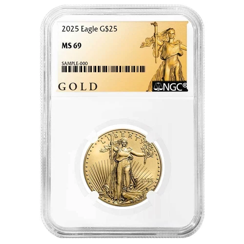 2025 $25 1/2-oz American Gold Eagle NGC MS69 ALS Label