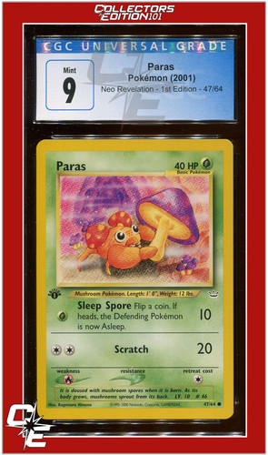 Paras (1st Edition) graded CGC 9 for sale on eBay