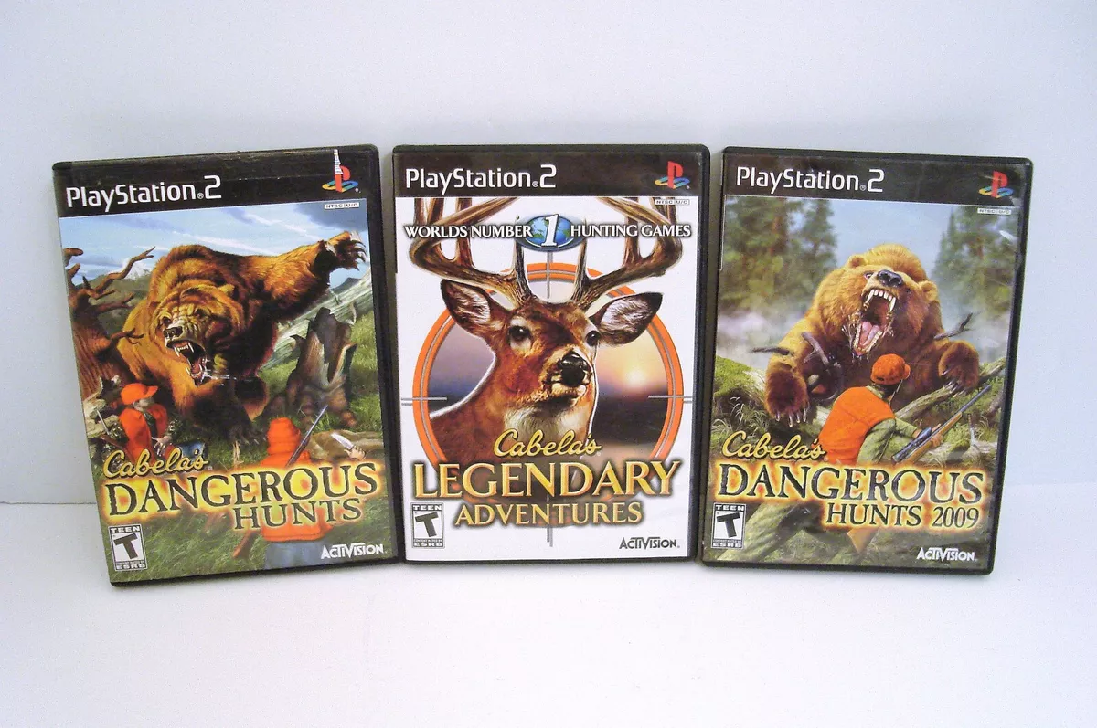 Cabela s Dangerous Hunts LEGENDARY ADVENTURES 2009 Playstation 2
