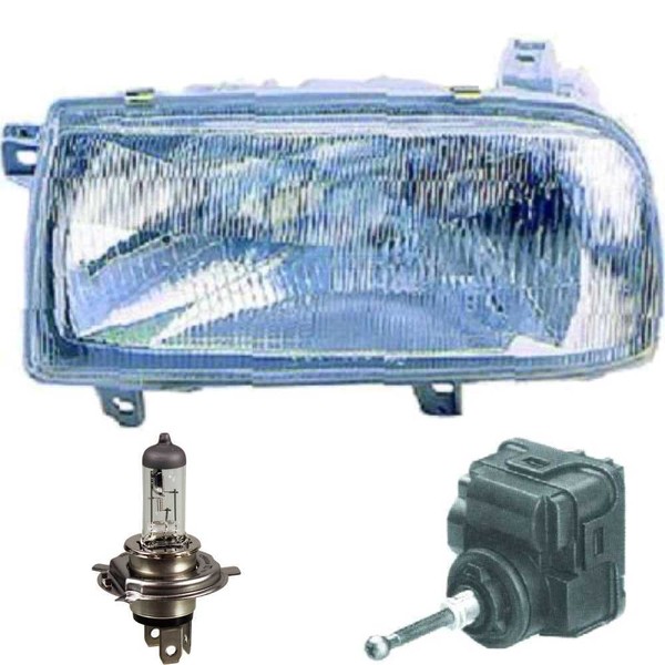Scheinwerfer Rechts FüR VW Vento 1H2 92-98 Inkl. Philips Lampen Motor-image
