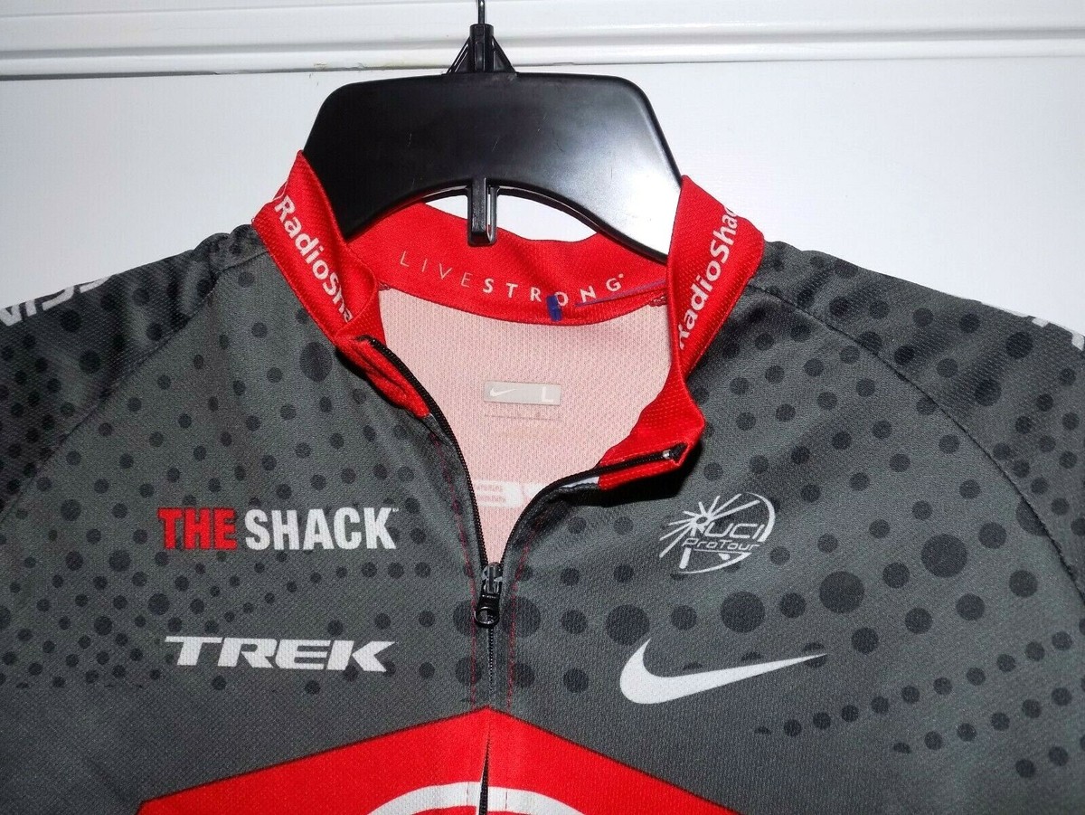 ナイキ NIKE サイクルジャージ MRADIOSHACK NISSAN RADIO SHACK RACING NIKE MEN'S SZ L CYCLING BICYCLE CYCLE