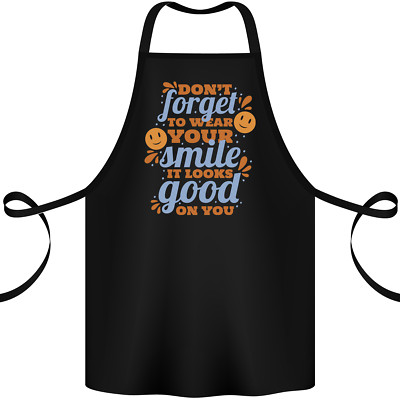 Wear Your Smile Feel Good Happy Joy Love Baumwollschürze 100% Bio