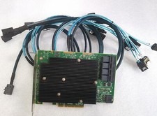 LSI SAS 9300-16I 12GB/S HBA BUS ADAPTER CARD IT Mode 4 SFF-8643 SATA Cable US