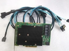LSI SAS 9300-16I 12GB/S HBA BUS ADAPTER CARD IT Mode 4*SFF-8643 SATA Cable US