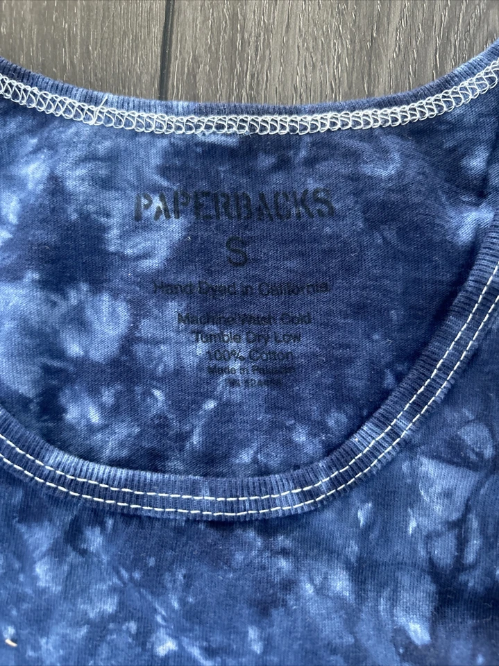 Original Paperbacks Tye Dye Tank Top Small  Hand Dyed In California New Cotton - Image 2 of 4