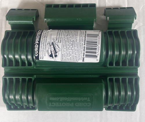 Cord Protect Outdoor Extension Cord Cover Plug Protection Green Twist and Seal - Picture 5 of 5