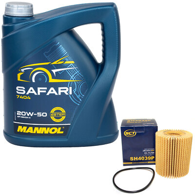 Motoröl Set 20W-50 5 Liter + Ölfilter SH4039P für Lexus GS 300h L1 133 KW 181 PS