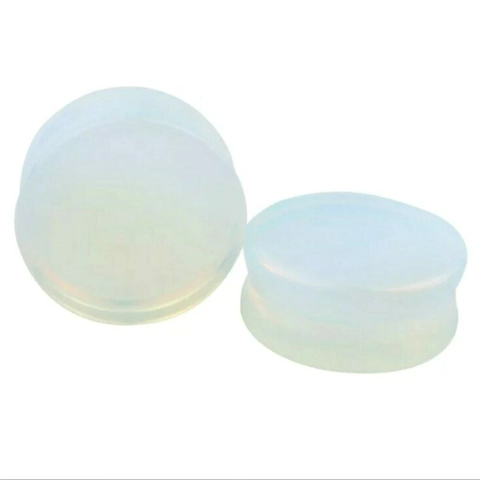 4MM-16MM OPALIT STEIN PLUG ORGANIC NATUR OHR TUNNEL PIERCING STONE OHRSTECKER - Bild 2 von 3