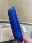 Le Creuset Blue Casserole Stoneware Pair marked 10 12 and 10 21 baking no lids — photo 6