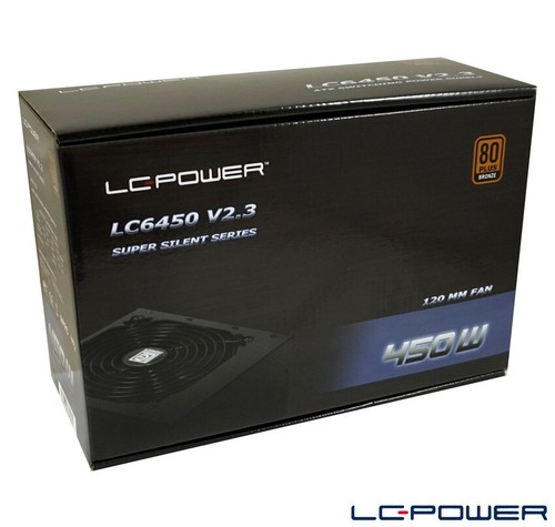 LC-Power - Netzteil LC6450 V2.3 - 450 Watt - ATX V2.3 - 2x PCIe - 80+ Bronze - Bild 9 von 9