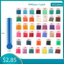 1040 Unids / bolsa Sale Lazos De Ligadura El stica De Ortodoncia 43 Colores