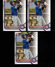 2022 Bowman DRAFT ALEXIS HERNANDEZ 3 CARD Lot