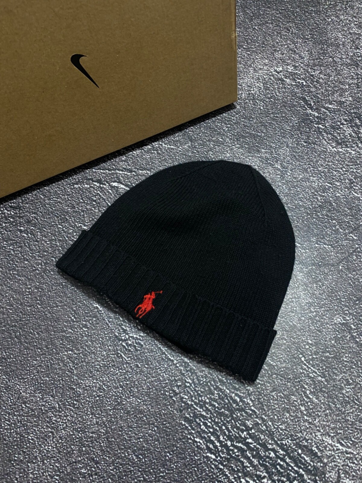 Cappello pony firmato Polo Ralph Lauren in lana