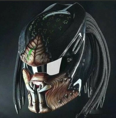 CUSTOM FREE SHIPPING PREDATOR HELMET MONSTER 3D FIGHT STYLE (DOT & ECE APPROVED)