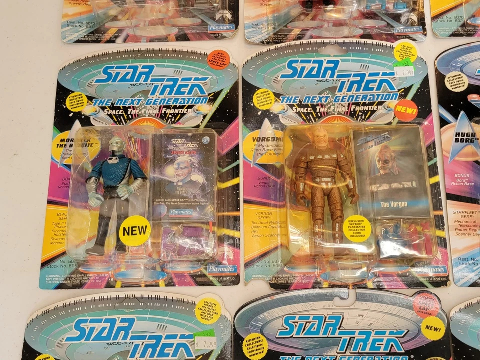 Lote 1993 Star Trek The Next Generation Figura de Acción Set Completo Sellado Sin usar, en caja Nuevo en paquete Foto 3 de 4