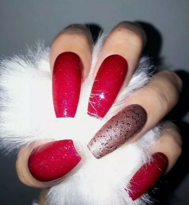 Hand Painted False Nails Raspberry Sparkle Glitter Extra Long Coffin Glue On Ebay Hand Painted False Nails Raspberry Sparkle Glitter Extra Long Coffin Glue On Ebay