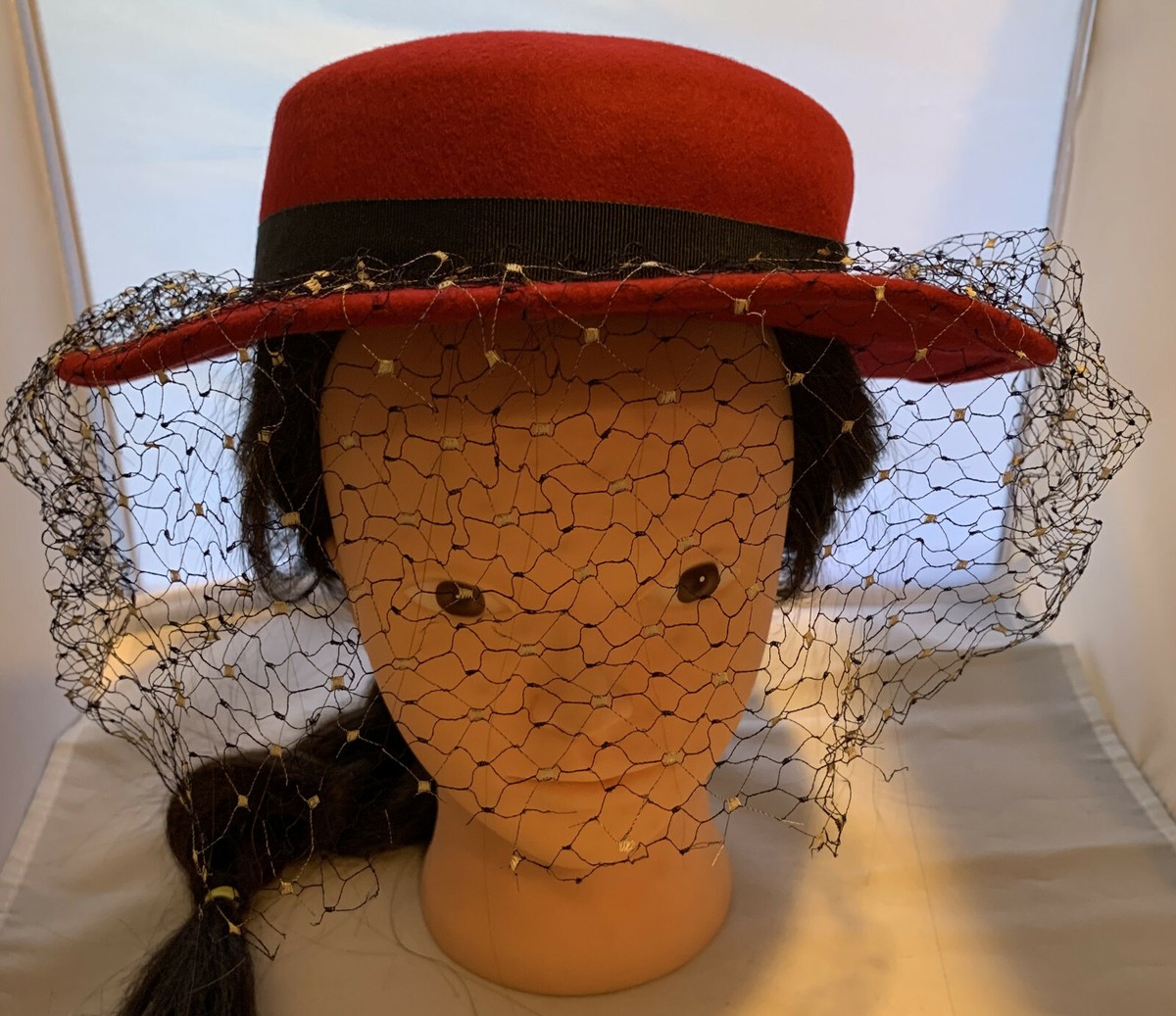 LANCASTER WOOL HAT WITH NETTING WOMEN