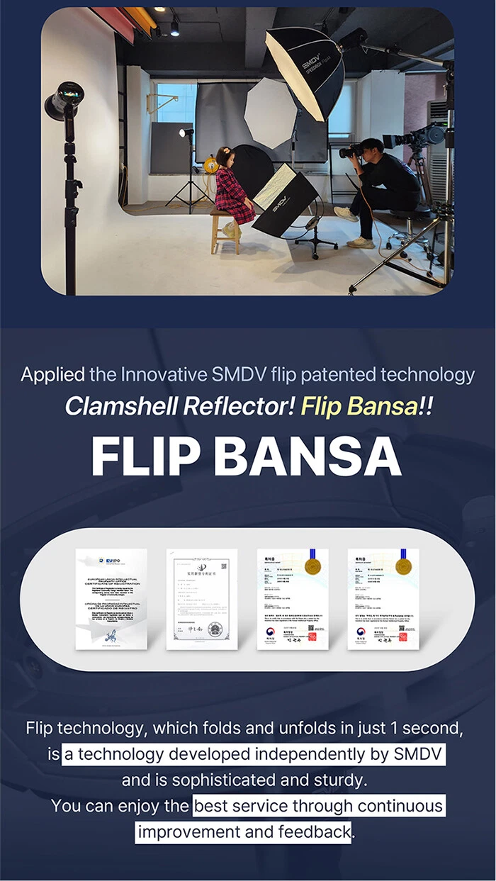 その他 SMDV Flip Bansa Quick Flip photography reflector for underlighting a model