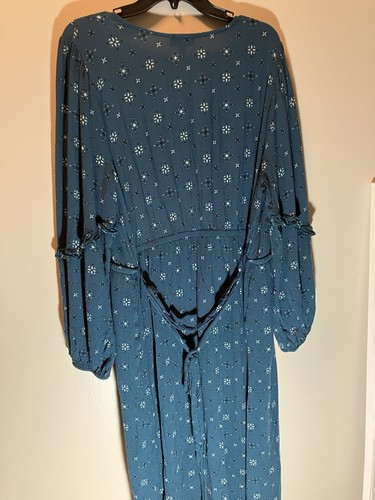 Knox Rose Dress XXL Teal Green Long Sleeve - Picture 2 of 6
