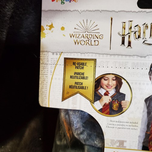 Harry Potter Accessory Kit Sweater Vest Breakaway Tie Reusable Patch Disguise 4+ - Picture 2 of 6