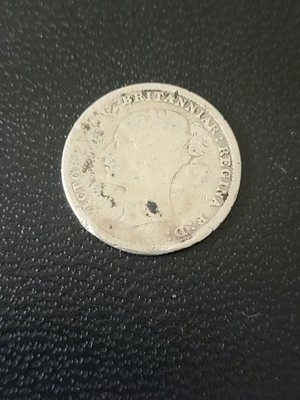 1884 Queen Victoria Silber 3D Upside Down