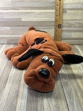 Vintage Pound Puppies Puppy Tonka Large 18   Brown BlackStuffed Plush Clean