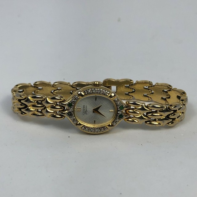 Vtg Citizen Elegance Signature Ladies Watch Gold & Silver band eBay