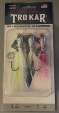 TroKar Pro V Bend Bucktail Assortment 1 OZ 5/0