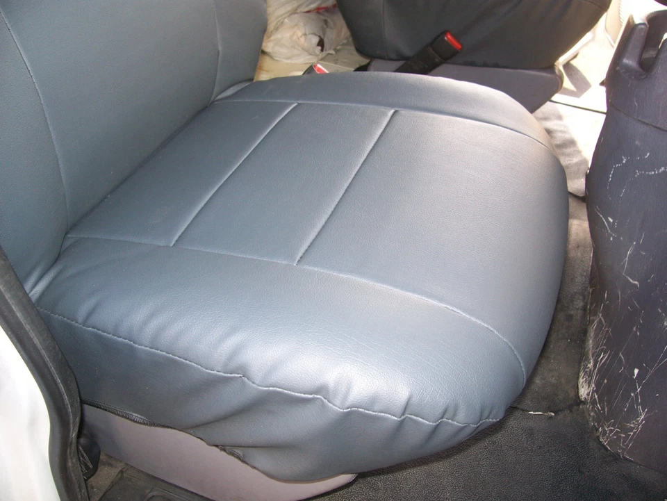 PARA CHEVY ASTRO VAN 2000-05 IGGEE S. CUERO A MEDIDA AJUSTE 2 FUNDAS DE ASIENTO DELANTERAS Foto 4 de 4