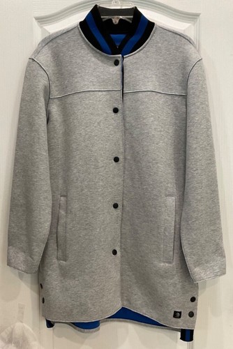 MPG Sport Womens Coat Jacket Size M Gray Blue 195
