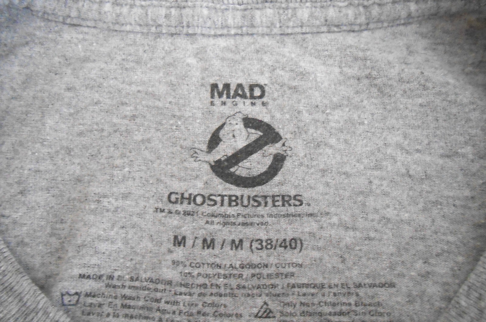 MAD Engine Ghostbusters Gray Graphic T-Shirt Men'… - image 5