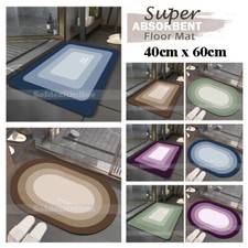 Bath Mat Super Absorbent Soft Non Slip Bathroom Kitchen Tub Quick Dry Rug Carpet