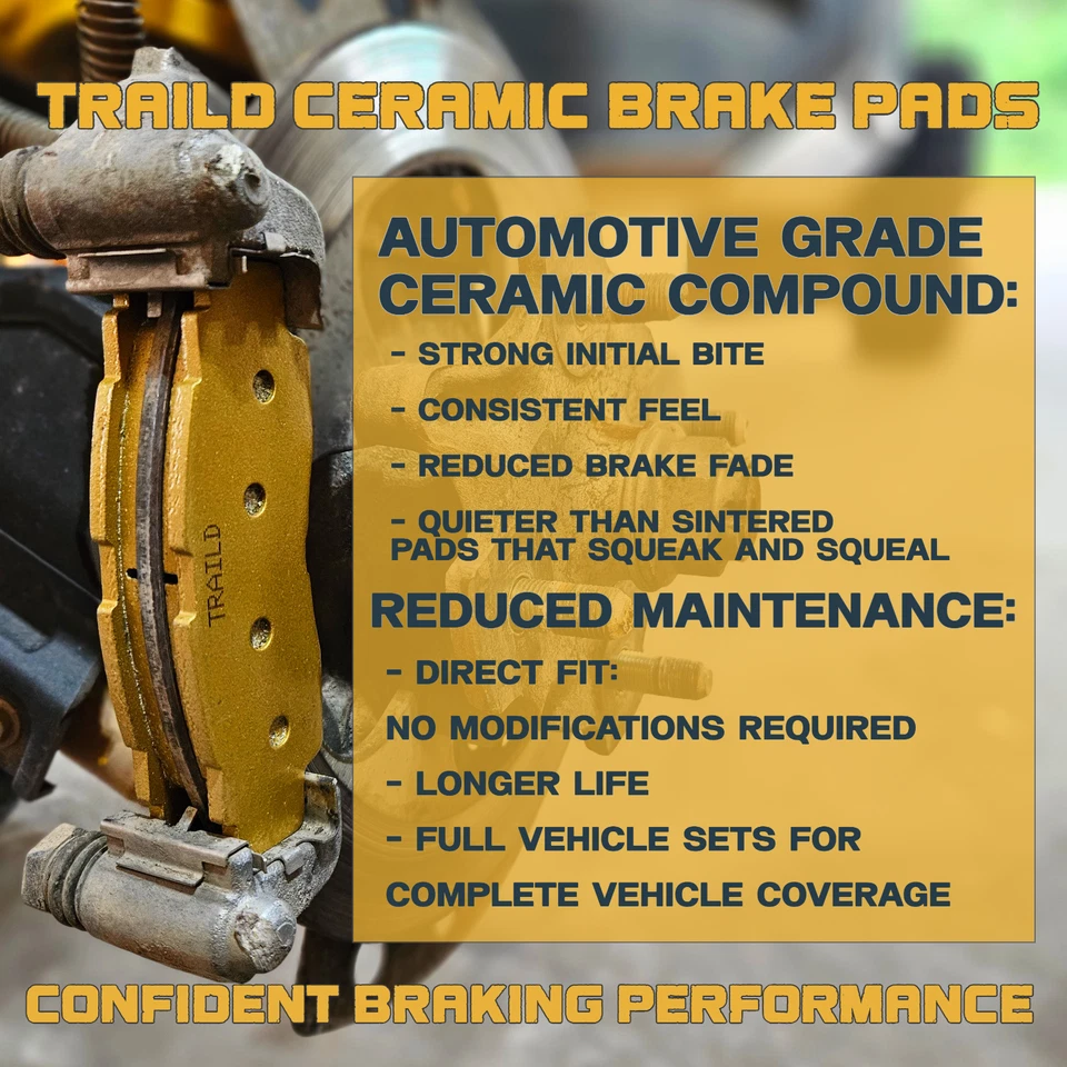 Polaris Sportsman ACE 325/570/900 2014-2016 Ceramic Brake Pad Set Front & Rear - Image 3 of 4