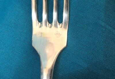 Ensemble De Grande Fourchette Et Couteau En Argent Massif