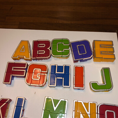 All 26 Alpha-Bots Transforming Letters Alphabet Transformer Robots