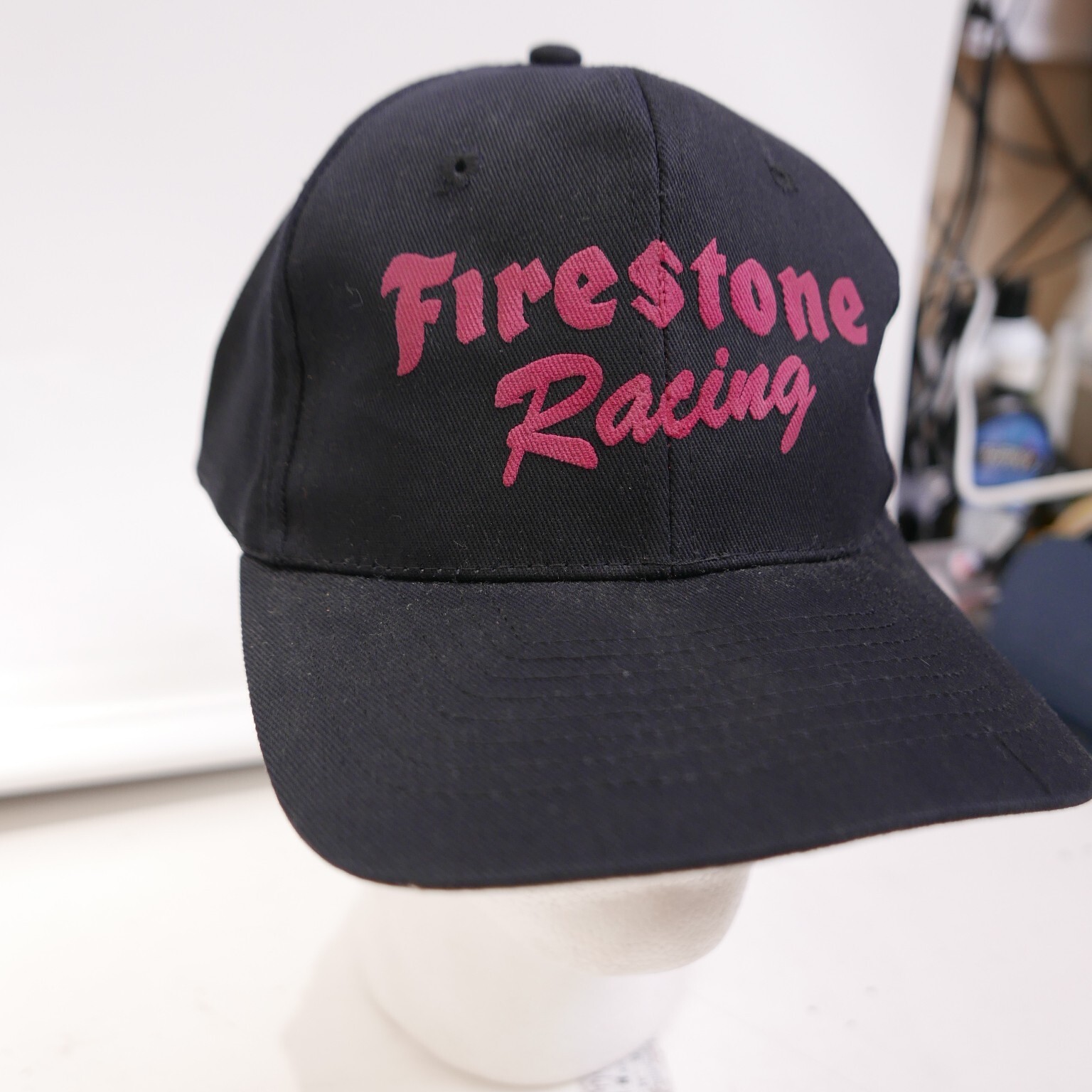 Firestone Racing Baseball Cap Hat Hook-Loop Back … - image 3