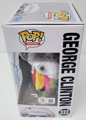 GEORGE CLINTON Signed Funko Pop Rocks #333 Parliament Funkadelic