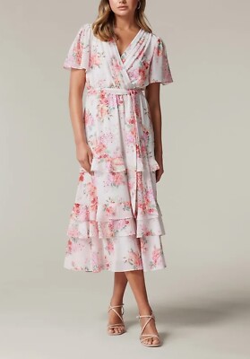 reformation farah sleeveless v-neck midi dress Sleeveless V Neck Midi Tie Front Dress | Fit and Flare