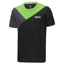 Table Tennis Clothing: Gewo T-Shirt Toledo Black/Lime